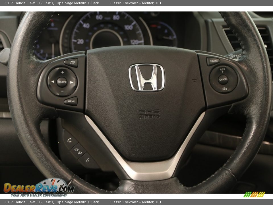 2012 Honda CR-V EX-L 4WD Opal Sage Metallic / Black Photo #6