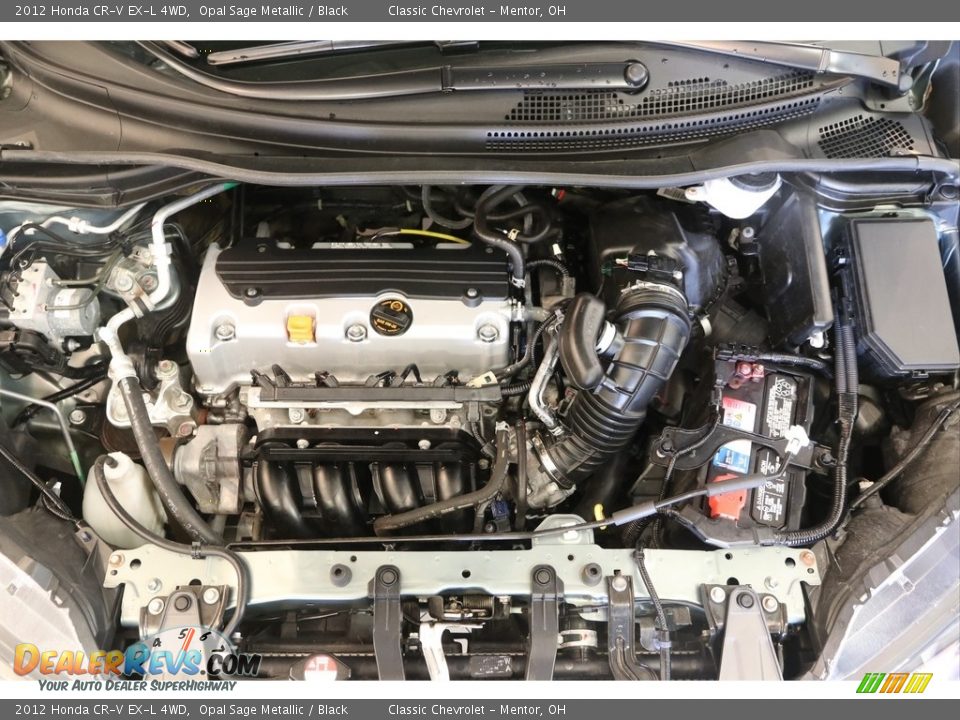 2012 Honda CR-V EX-L 4WD Opal Sage Metallic / Black Photo #16