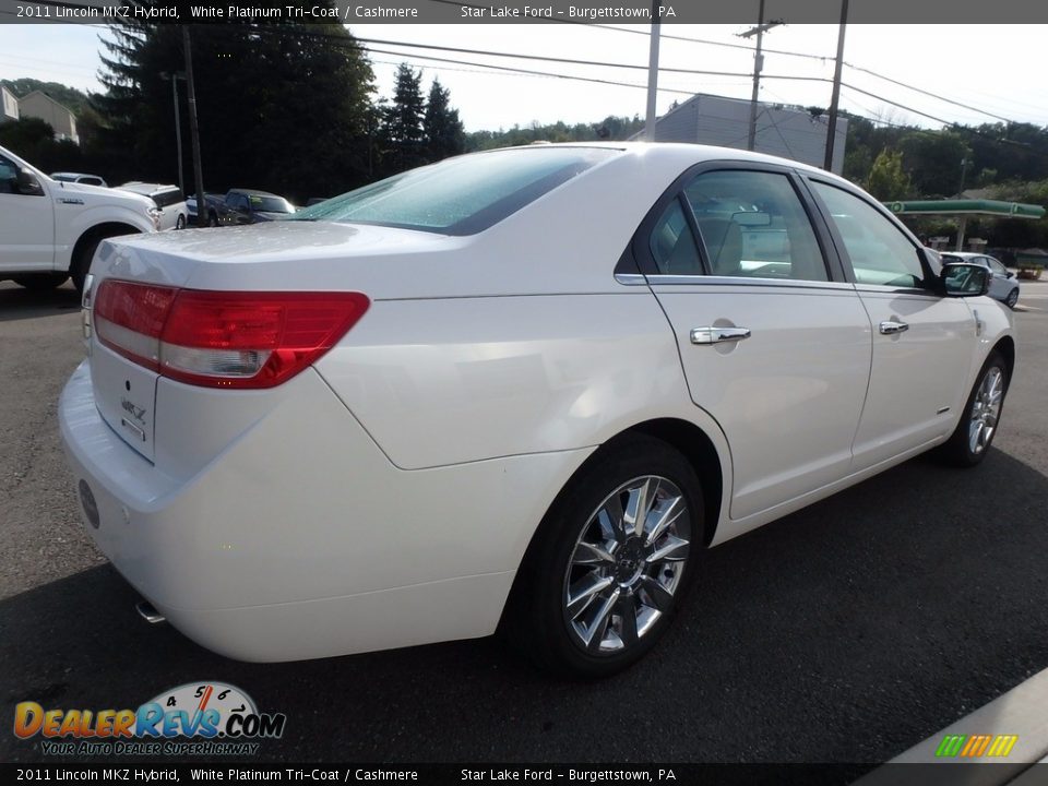 2011 Lincoln MKZ Hybrid White Platinum Tri-Coat / Cashmere Photo #2