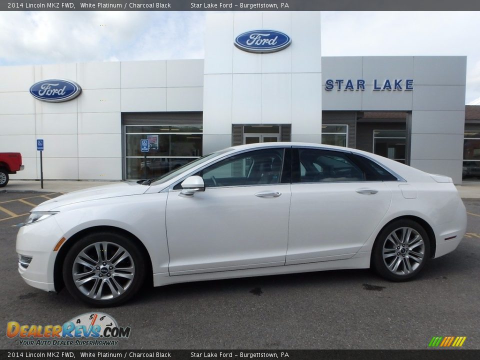 2014 Lincoln MKZ FWD White Platinum / Charcoal Black Photo #1