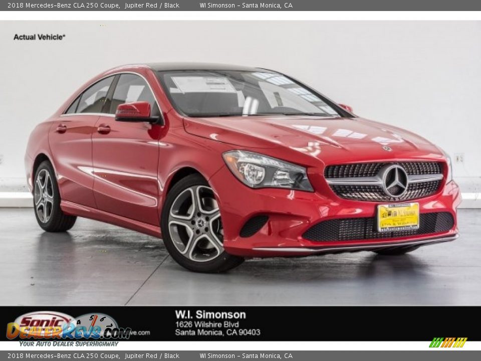 2018 Mercedes-Benz CLA 250 Coupe Jupiter Red / Black Photo #1
