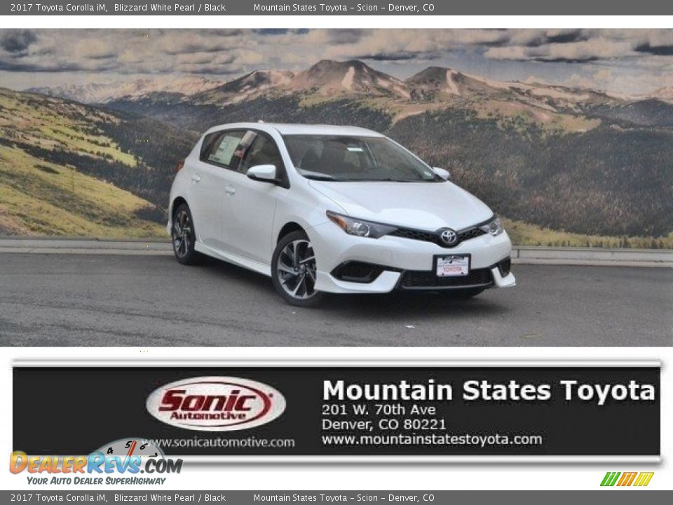 2017 Toyota Corolla iM Blizzard White Pearl / Black Photo #1