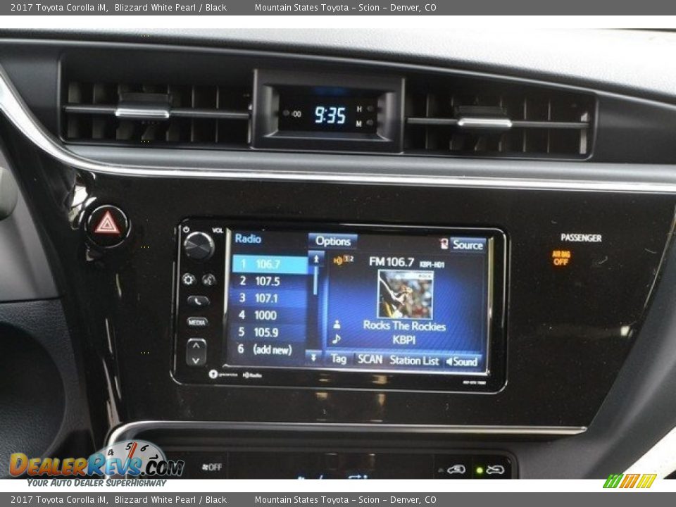 2017 Toyota Corolla iM Blizzard White Pearl / Black Photo #6