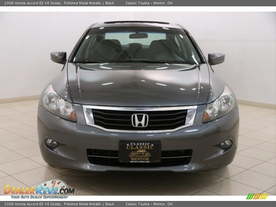 2008 Honda Accord EX V6 Sedan Polished Metal Metallic / Black Photo #2
