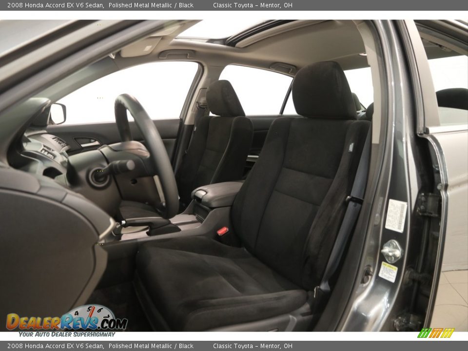 2008 Honda Accord EX V6 Sedan Polished Metal Metallic / Black Photo #5