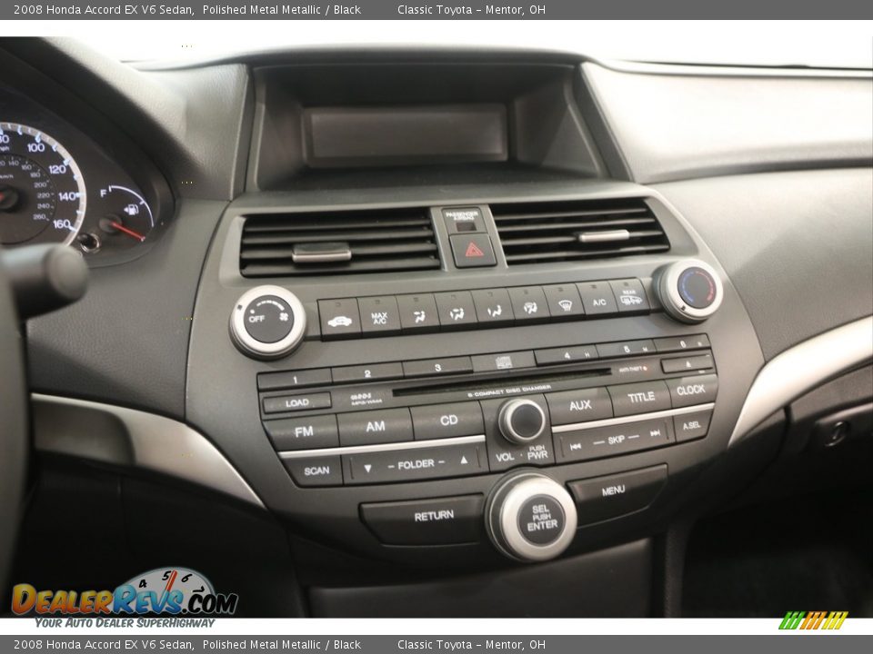 2008 Honda Accord EX V6 Sedan Polished Metal Metallic / Black Photo #8