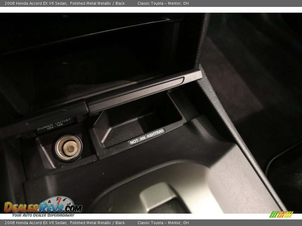 2008 Honda Accord EX V6 Sedan Polished Metal Metallic / Black Photo #13