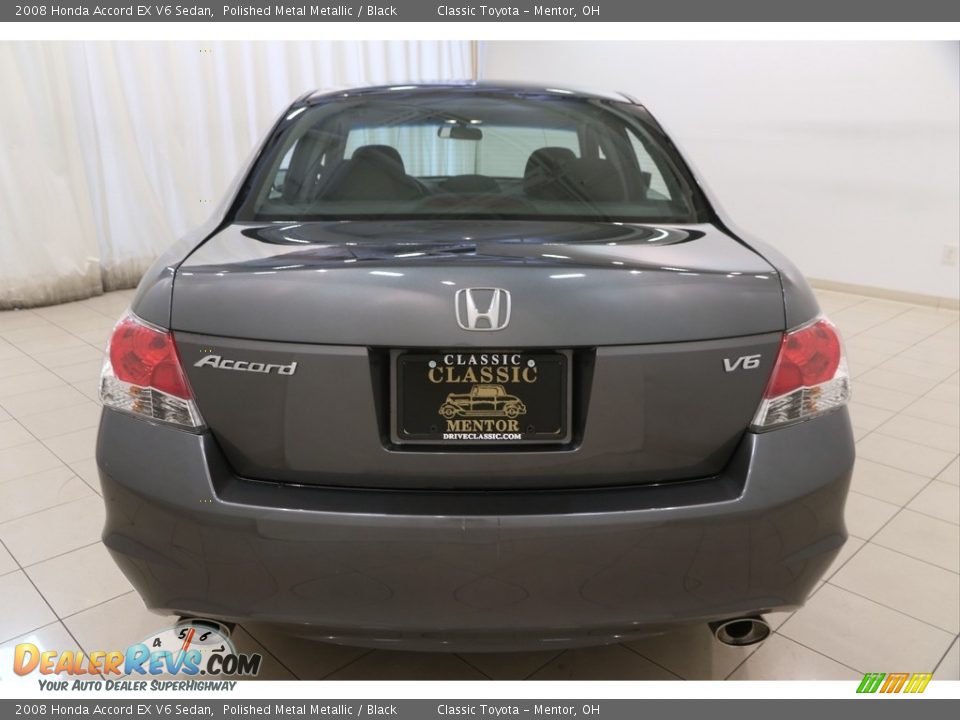 2008 Honda Accord EX V6 Sedan Polished Metal Metallic / Black Photo #17
