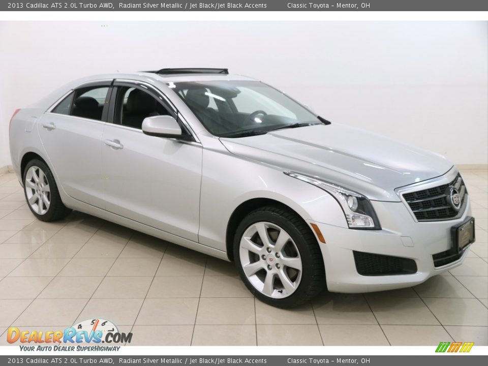 2013 Cadillac ATS 2.0L Turbo AWD Radiant Silver Metallic / Jet Black/Jet Black Accents Photo #1