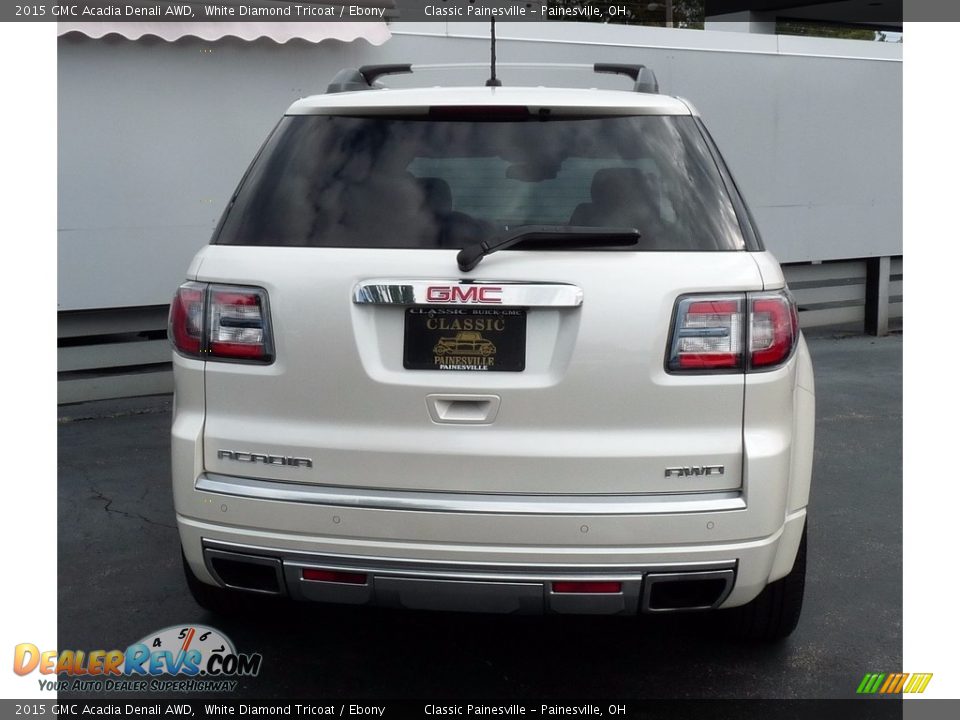 2015 GMC Acadia Denali AWD White Diamond Tricoat / Ebony Photo #3