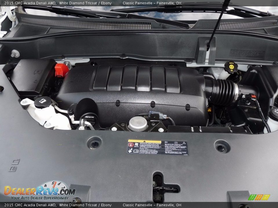 2015 GMC Acadia Denali AWD White Diamond Tricoat / Ebony Photo #6