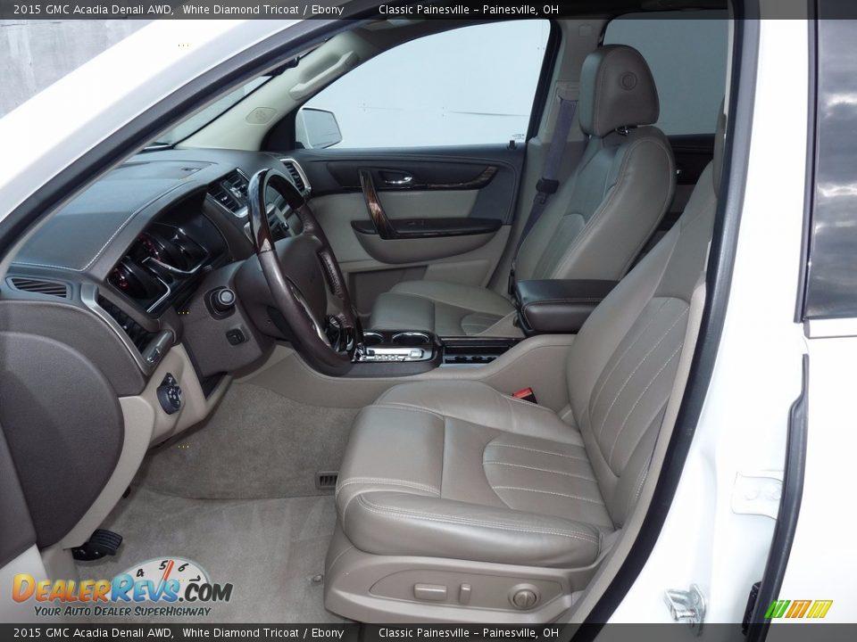 2015 GMC Acadia Denali AWD White Diamond Tricoat / Ebony Photo #8