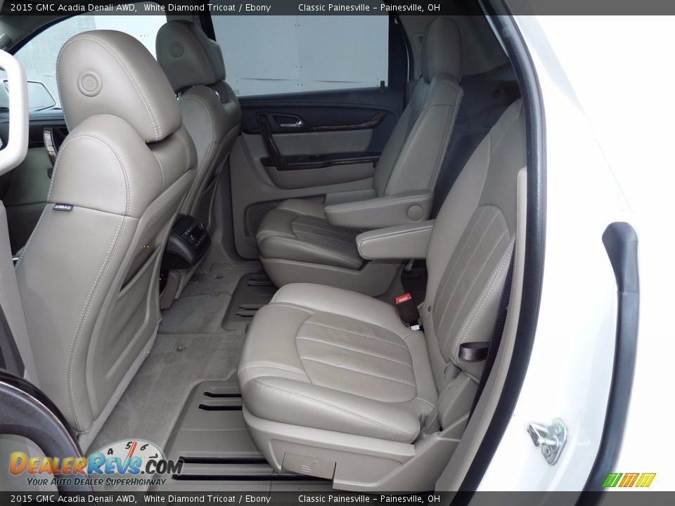2015 GMC Acadia Denali AWD White Diamond Tricoat / Ebony Photo #9