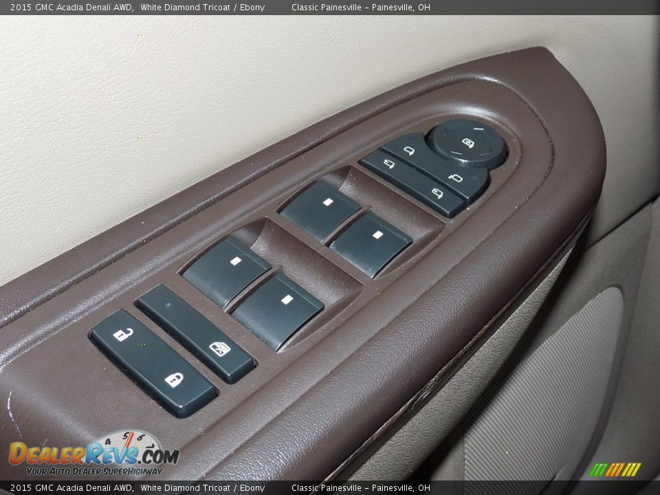 2015 GMC Acadia Denali AWD White Diamond Tricoat / Ebony Photo #12