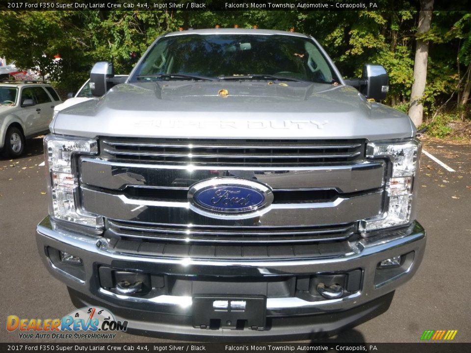 2017 Ford F350 Super Duty Lariat Crew Cab 4x4 Ingot Silver / Black Photo #3