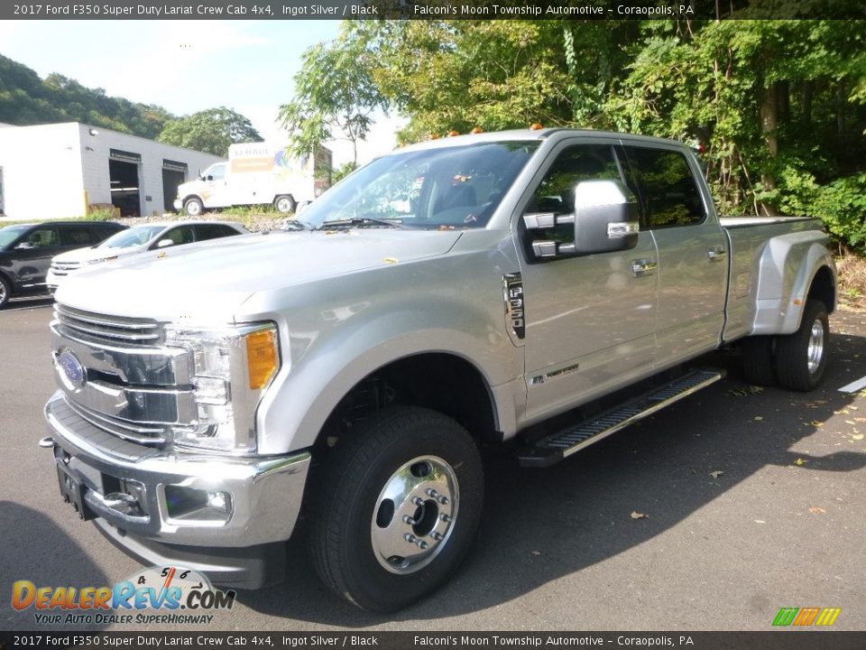 2017 Ford F350 Super Duty Lariat Crew Cab 4x4 Ingot Silver / Black Photo #4