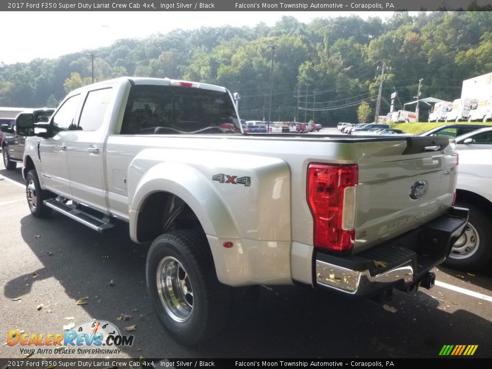 2017 Ford F350 Super Duty Lariat Crew Cab 4x4 Ingot Silver / Black Photo #5