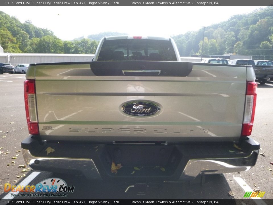 2017 Ford F350 Super Duty Lariat Crew Cab 4x4 Ingot Silver / Black Photo #6