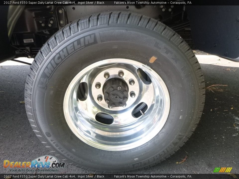 2017 Ford F350 Super Duty Lariat Crew Cab 4x4 Ingot Silver / Black Photo #7