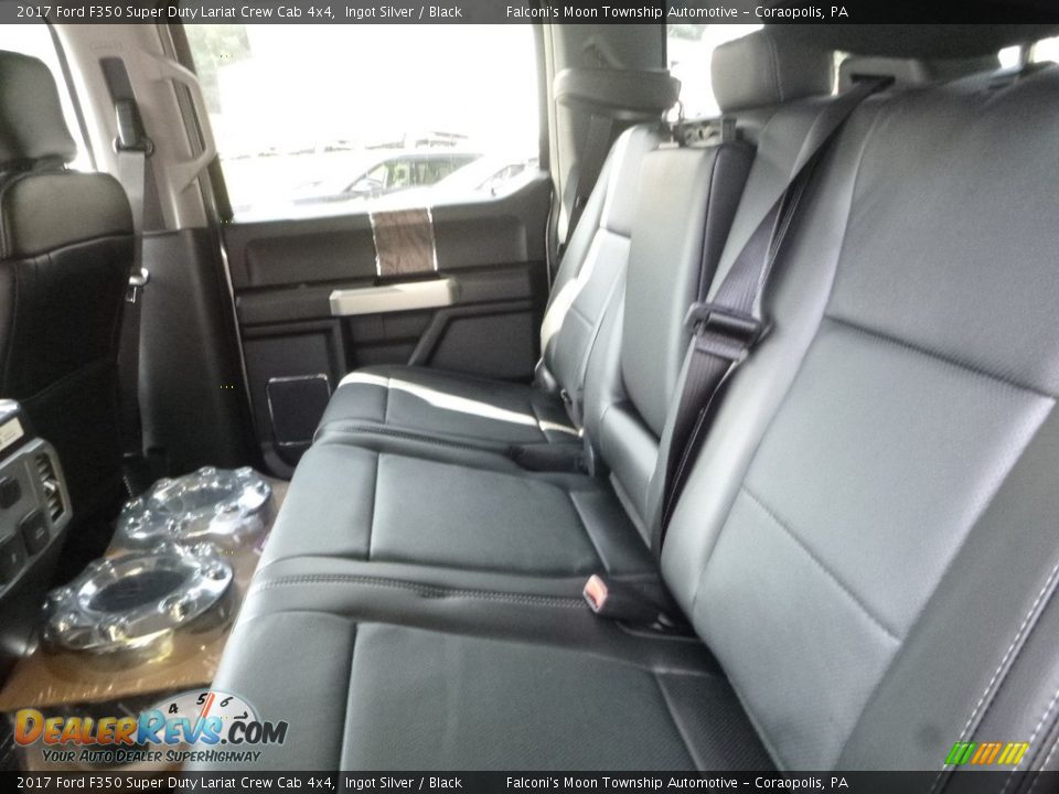 2017 Ford F350 Super Duty Lariat Crew Cab 4x4 Ingot Silver / Black Photo #8