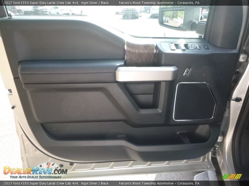 2017 Ford F350 Super Duty Lariat Crew Cab 4x4 Ingot Silver / Black Photo #10