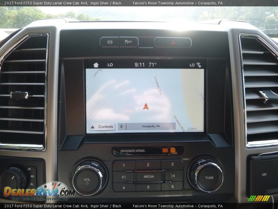 2017 Ford F350 Super Duty Lariat Crew Cab 4x4 Ingot Silver / Black Photo #13