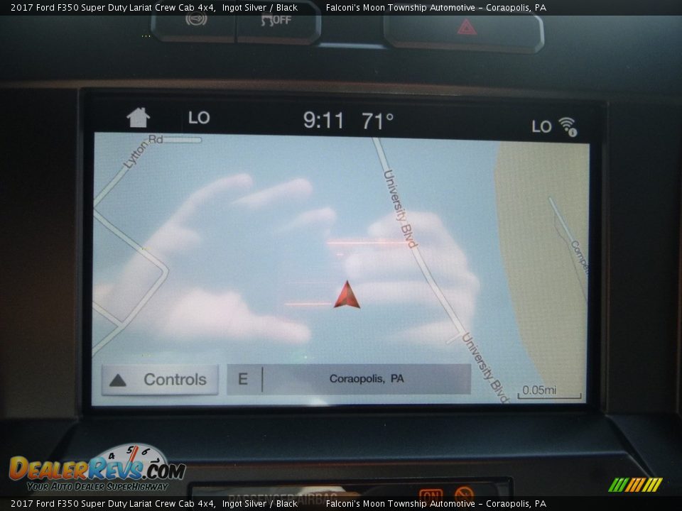 2017 Ford F350 Super Duty Lariat Crew Cab 4x4 Ingot Silver / Black Photo #14