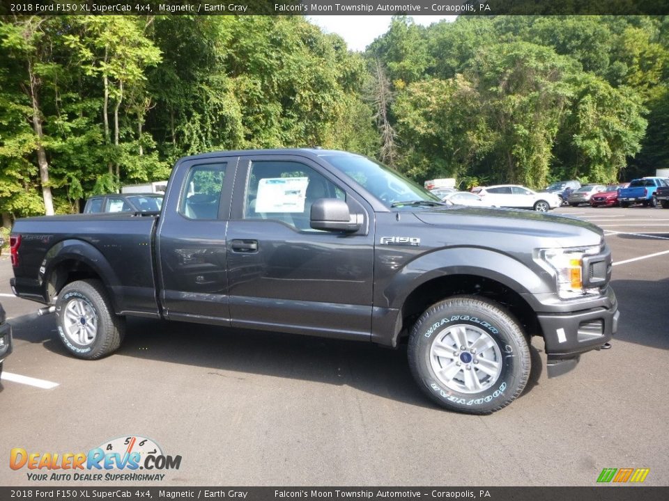 2018 Ford F150 XL SuperCab 4x4 Magnetic / Earth Gray Photo #1
