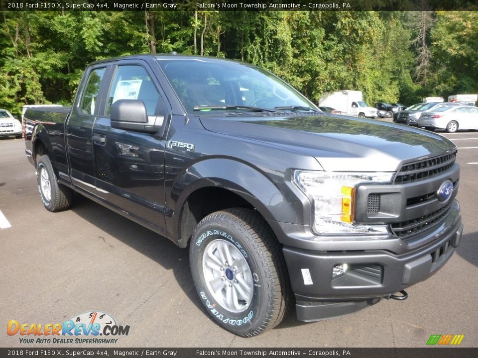 2018 Ford F150 XL SuperCab 4x4 Magnetic / Earth Gray Photo #2