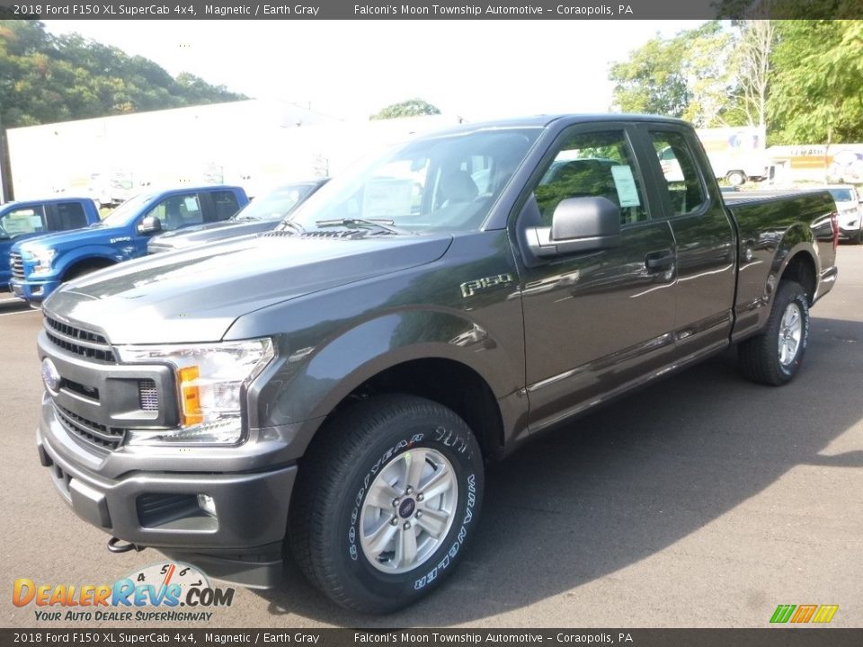 2018 Ford F150 XL SuperCab 4x4 Magnetic / Earth Gray Photo #4