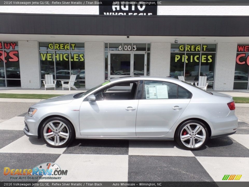 2016 Volkswagen Jetta GLI SE Reflex Silver Metallic / Titan Black Photo #1