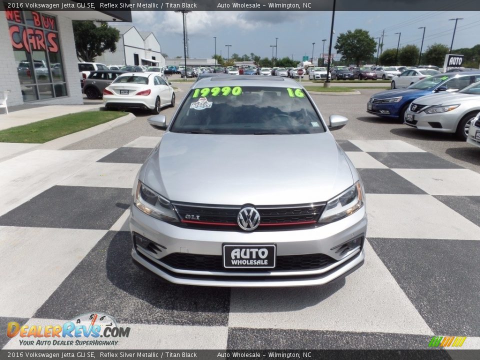 2016 Volkswagen Jetta GLI SE Reflex Silver Metallic / Titan Black Photo #2