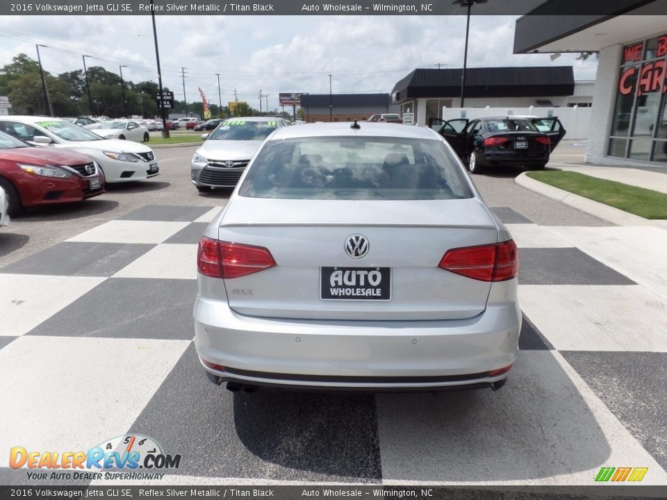 2016 Volkswagen Jetta GLI SE Reflex Silver Metallic / Titan Black Photo #4