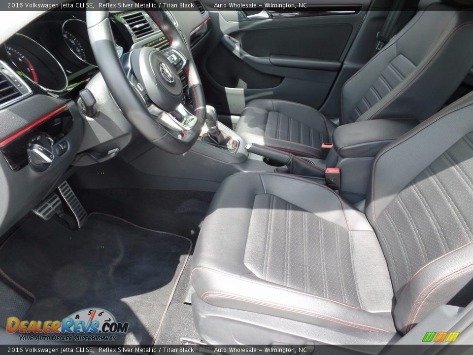 2016 Volkswagen Jetta GLI SE Reflex Silver Metallic / Titan Black Photo #10