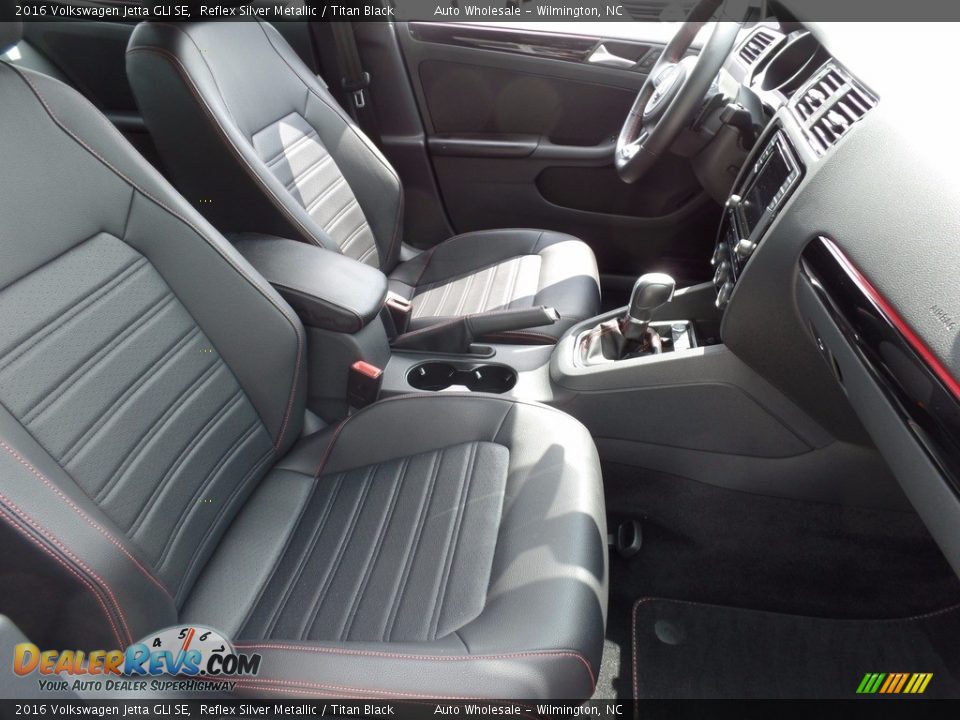 2016 Volkswagen Jetta GLI SE Reflex Silver Metallic / Titan Black Photo #13