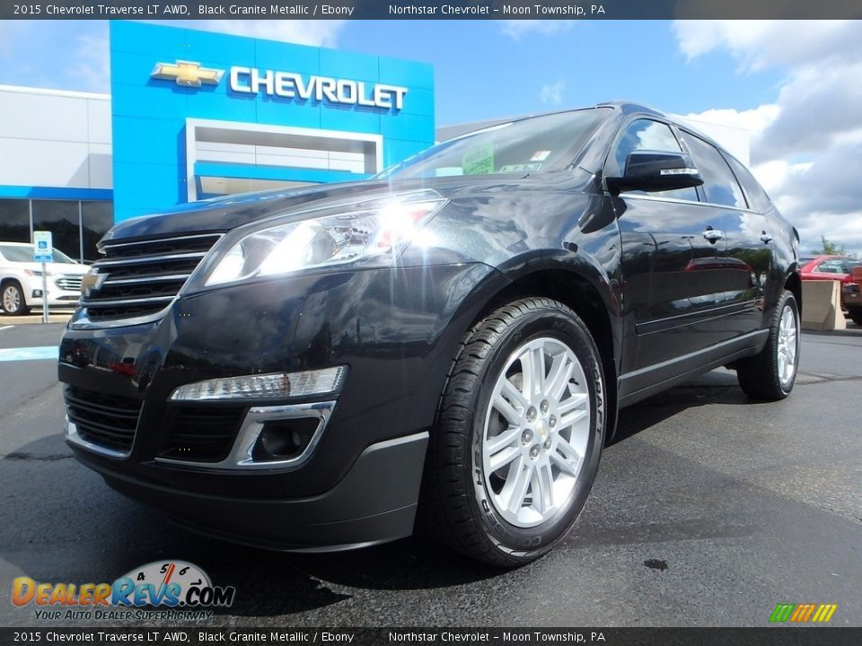 2015 Chevrolet Traverse LT AWD Black Granite Metallic / Ebony Photo #2