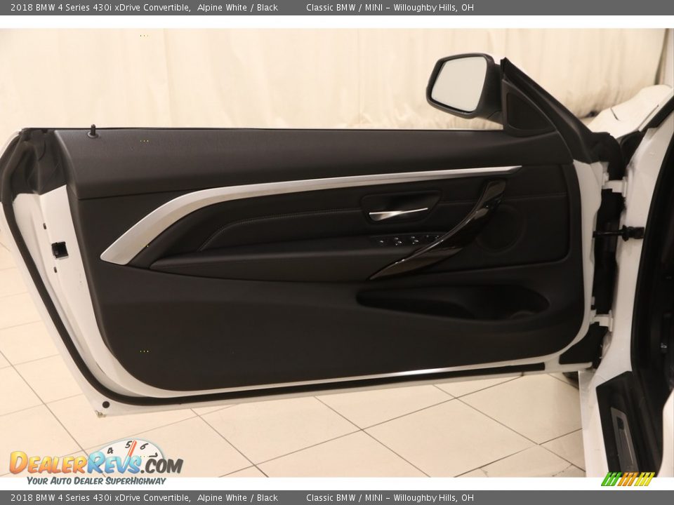 2018 BMW 4 Series 430i xDrive Convertible Alpine White / Black Photo #5