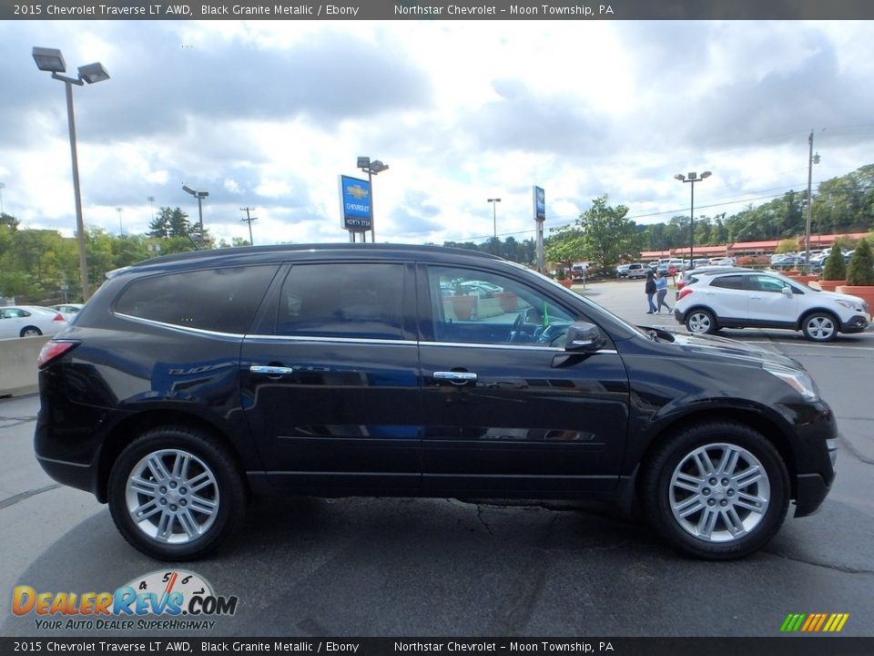2015 Chevrolet Traverse LT AWD Black Granite Metallic / Ebony Photo #10