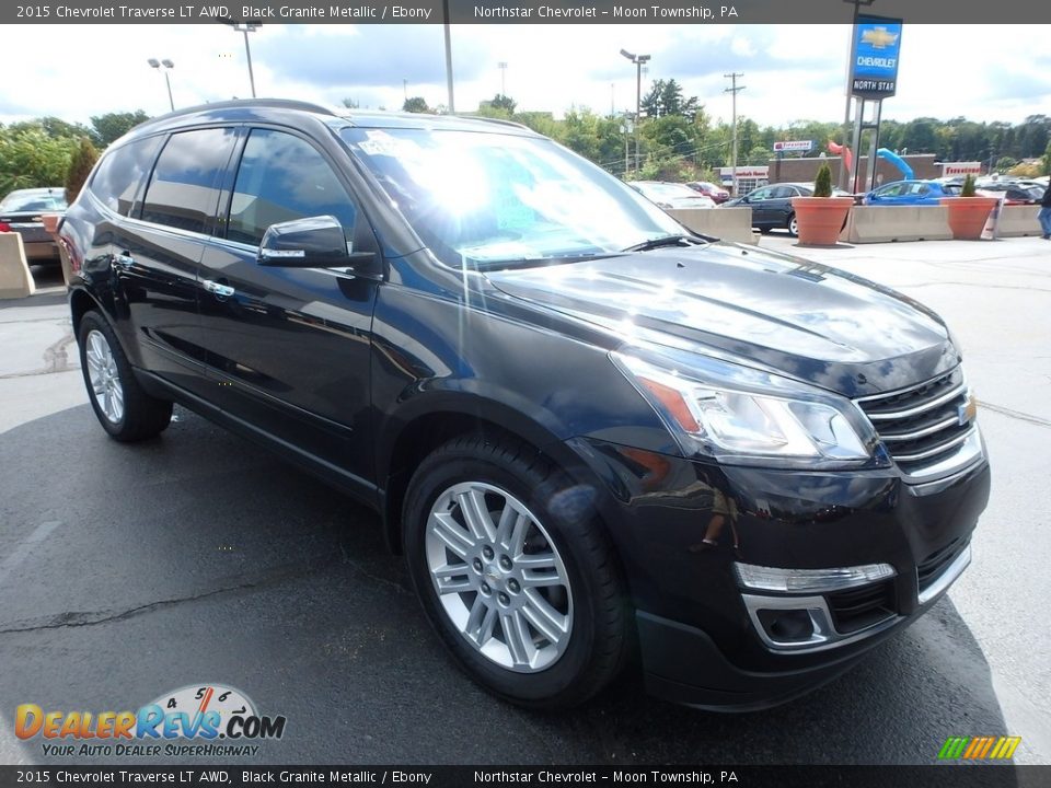 2015 Chevrolet Traverse LT AWD Black Granite Metallic / Ebony Photo #11