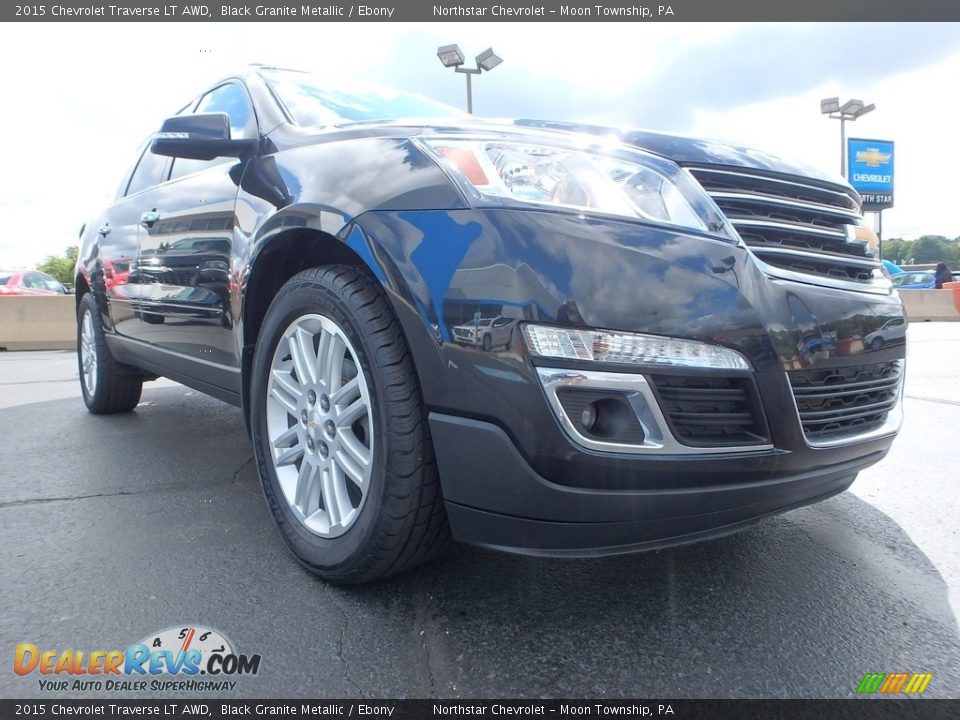2015 Chevrolet Traverse LT AWD Black Granite Metallic / Ebony Photo #12