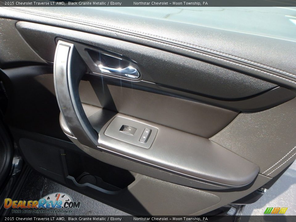 2015 Chevrolet Traverse LT AWD Black Granite Metallic / Ebony Photo #17