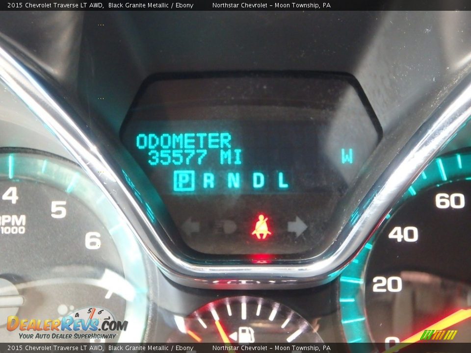 2015 Chevrolet Traverse LT AWD Black Granite Metallic / Ebony Photo #29