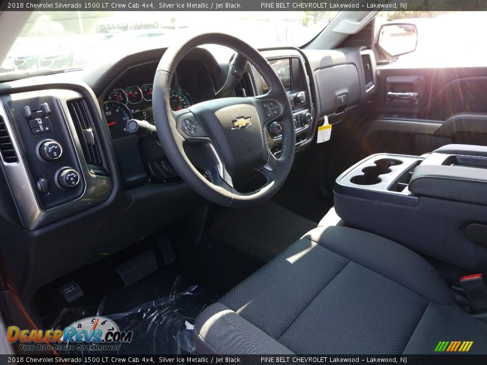2018 Chevrolet Silverado 1500 LT Crew Cab 4x4 Silver Ice Metallic / Jet Black Photo #7