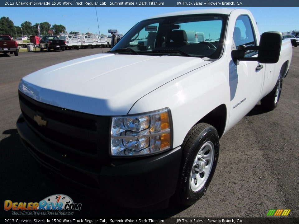 2013 Chevrolet Silverado 1500 Work Truck Regular Cab Summit White / Dark Titanium Photo #1