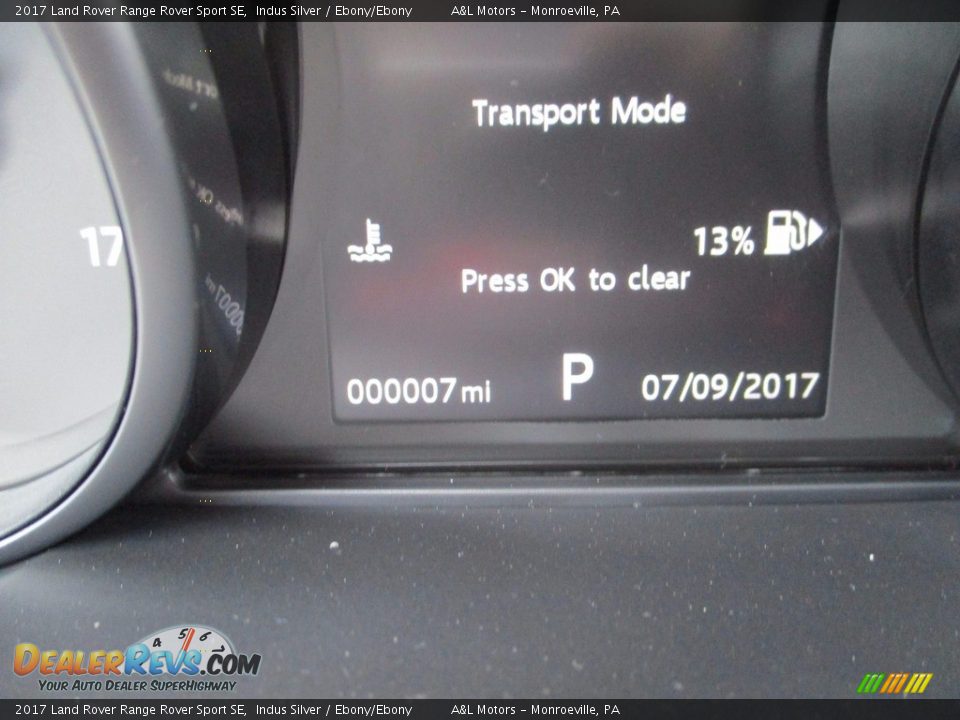 2017 Land Rover Range Rover Sport SE Indus Silver / Ebony/Ebony Photo #20