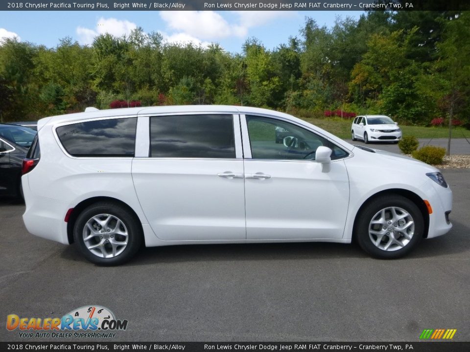 2018 Chrysler Pacifica Touring Plus Bright White / Black/Alloy Photo #6