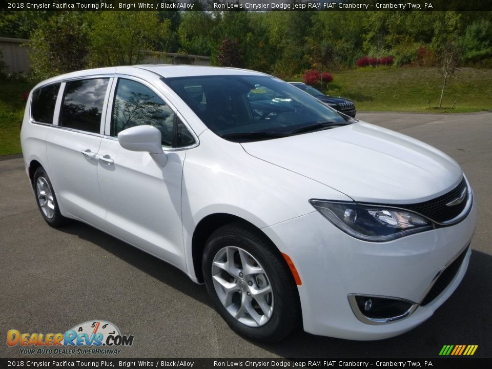 2018 Chrysler Pacifica Touring Plus Bright White / Black/Alloy Photo #7