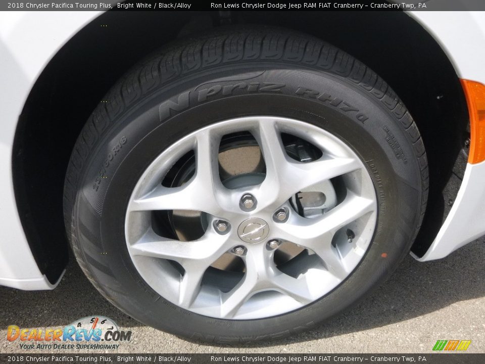 2018 Chrysler Pacifica Touring Plus Bright White / Black/Alloy Photo #9