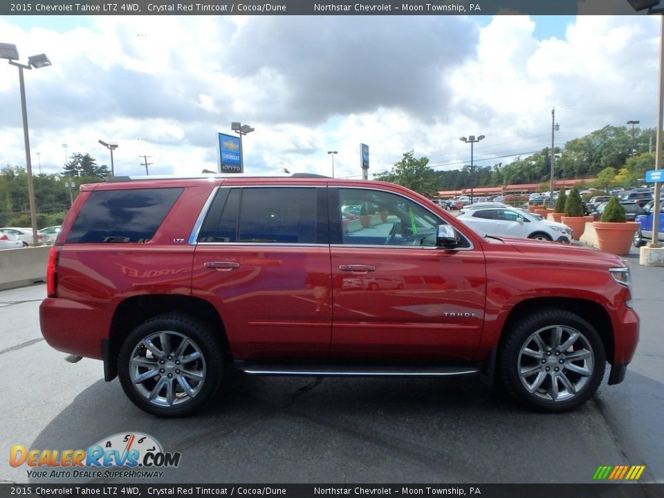 2015 Chevrolet Tahoe LTZ 4WD Crystal Red Tintcoat / Cocoa/Dune Photo #10