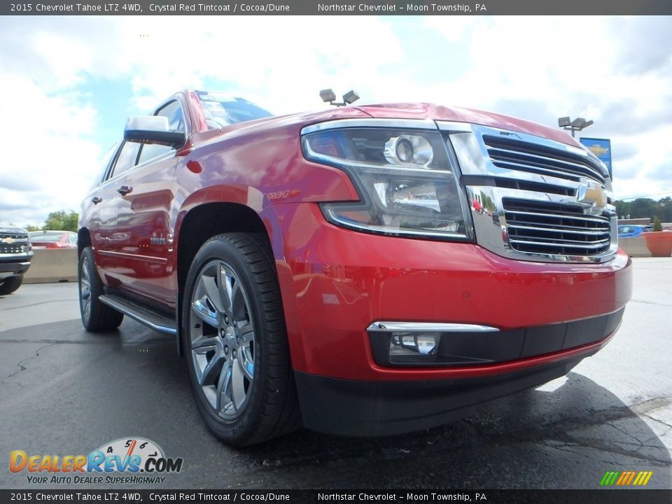 2015 Chevrolet Tahoe LTZ 4WD Crystal Red Tintcoat / Cocoa/Dune Photo #12
